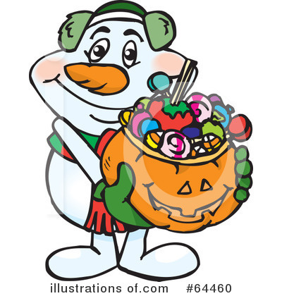 Royalty-Free (RF) Trick Or Treating Clipart Illustration by Dennis Holmes Designs - Stock Sample #64460
