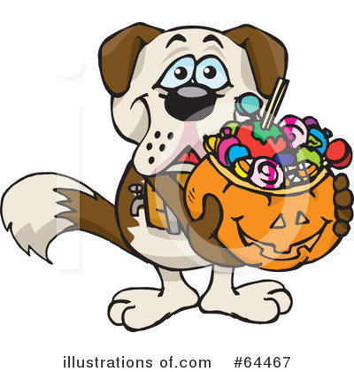 Royalty-Free (RF) Trick Or Treating Clipart Illustration by Dennis Holmes Designs - Stock Sample #64467