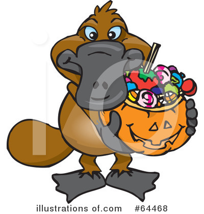 Royalty-Free (RF) Trick Or Treating Clipart Illustration by Dennis Holmes Designs - Stock Sample #64468