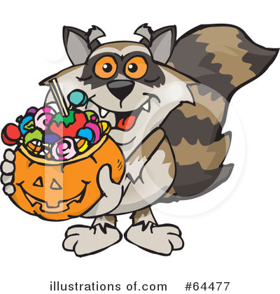 Royalty-Free (RF) Trick Or Treating Clipart Illustration by Dennis Holmes Designs - Stock Sample #64477
