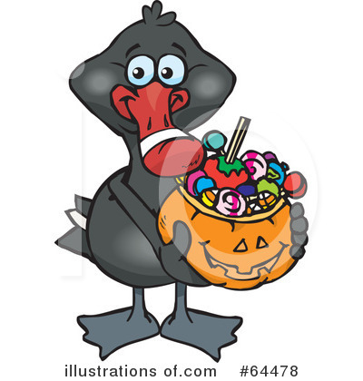 Royalty-Free (RF) Trick Or Treating Clipart Illustration by Dennis Holmes Designs - Stock Sample #64478
