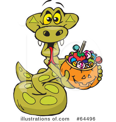 Royalty-Free (RF) Trick Or Treating Clipart Illustration by Dennis Holmes Designs - Stock Sample #64496