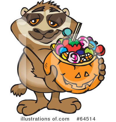 Sloth Clipart #64514 by Dennis Holmes Designs