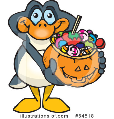 Royalty-Free (RF) Trick Or Treating Clipart Illustration by Dennis Holmes Designs - Stock Sample #64518
