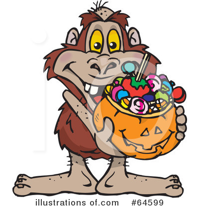 Royalty-Free (RF) Trick Or Treating Clipart Illustration by Dennis Holmes Designs - Stock Sample #64599