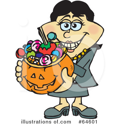 Trick Or Treater Clipart #64601 by Dennis Holmes Designs