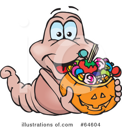 Royalty-Free (RF) Trick Or Treating Clipart Illustration by Dennis Holmes Designs - Stock Sample #64604