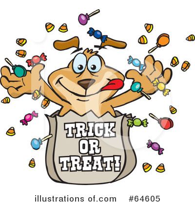 Trick Or Treating Clipart #64605 by Dennis Holmes Designs