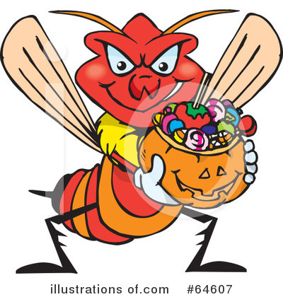 Wasp Clipart #64607 by Dennis Holmes Designs