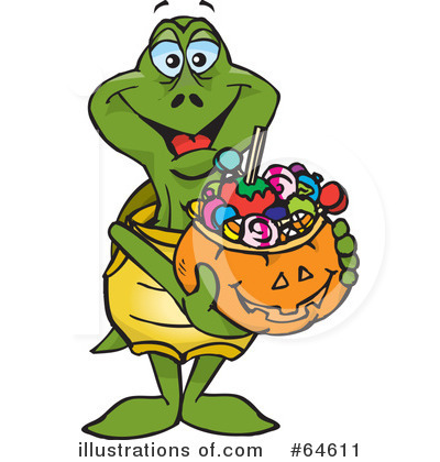 Royalty-Free (RF) Trick Or Treating Clipart Illustration by Dennis Holmes Designs - Stock Sample #64611