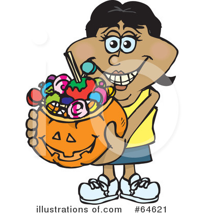Trick Or Treater Clipart #64621 by Dennis Holmes Designs