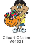 Trick Or Treating Clipart #64621 by Dennis Holmes Designs