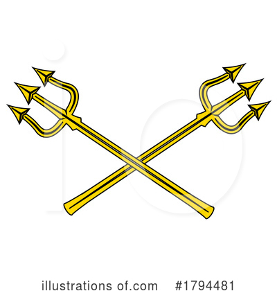 Royalty-Free (RF) Trident Clipart Illustration by Vector Tradition SM - Stock Sample #1794481