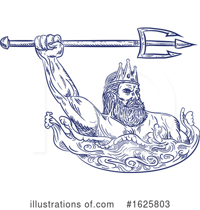 Royalty-Free (RF) Triton Clipart Illustration by patrimonio - Stock Sample #1625803