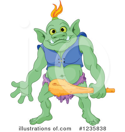 Royalty-Free (RF) Troll Clipart Illustration by Pushkin - Stock Sample #1235838