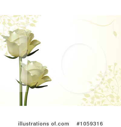 Ivory Rose Clipart #1059316 by elaineitalia