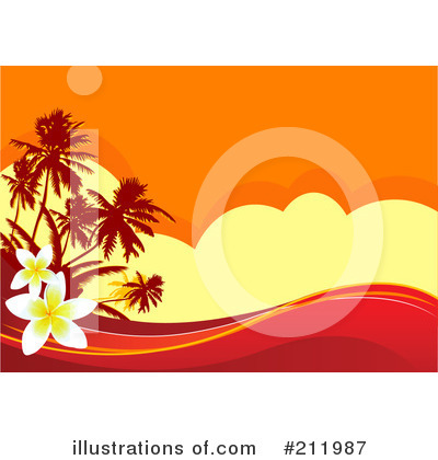 Tropical Sunset Clipart #211987 by Pushkin