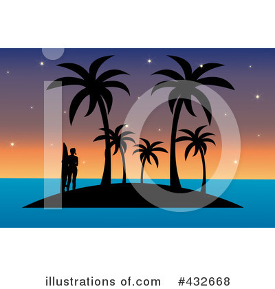 Royalty-Free (RF) Tropical Island Clipart Illustration by Pams Clipart - Stock Sample #432668