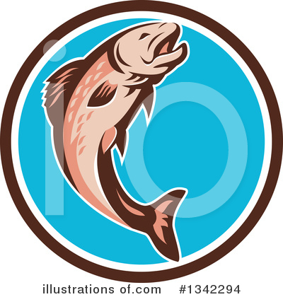 Salmon Clipart #1342294 by patrimonio