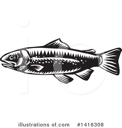 Salmon Clipart #1416308 by patrimonio