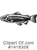 Trout Clipart #1416308 by patrimonio