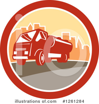 Royalty-Free (RF) Truck Clipart Illustration by patrimonio - Stock Sample #1261284