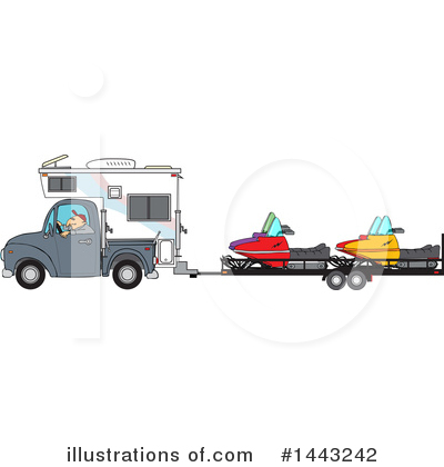 Royalty-Free (RF) Truck Clipart Illustration by djart - Stock Sample #1443242