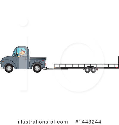 Royalty-Free (RF) Truck Clipart Illustration by djart - Stock Sample #1443244
