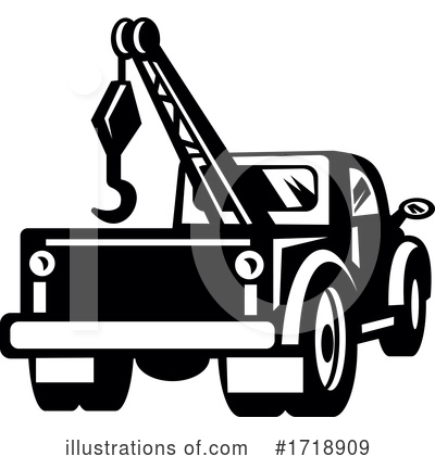 Tow Truck Clipart #1718909 by patrimonio