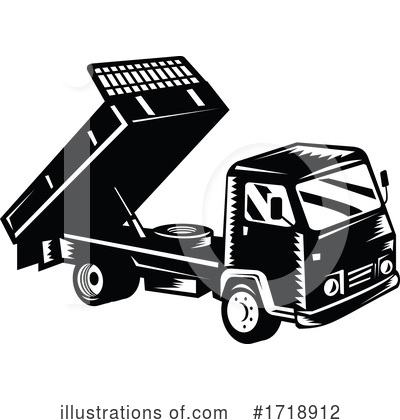 Royalty-Free (RF) Truck Clipart Illustration by patrimonio - Stock Sample #1718912