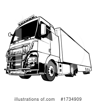 Royalty-Free (RF) Truck Clipart Illustration by dero - Stock Sample #1734909