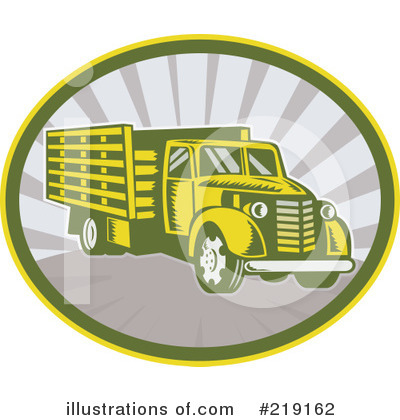 Royalty-Free (RF) Truck Clipart Illustration by patrimonio - Stock Sample #219162