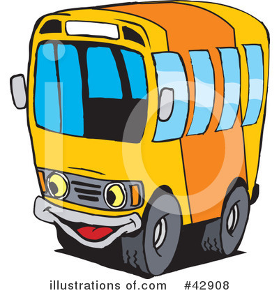 School Bus Clipart #42908 by Dennis Holmes Designs