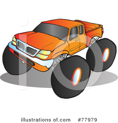 Royalty-Free (RF) Truck Clipart Illustration by Snowy - Stock Sample #77979