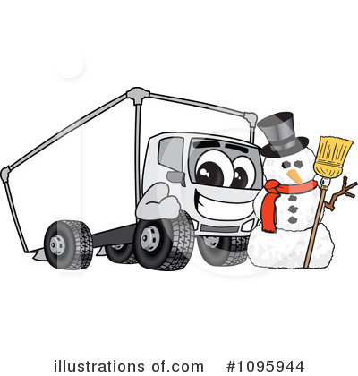 Royalty-Free (RF) Truck Mascot Clipart Illustration by Mascot Junction - Stock Sample #1095944