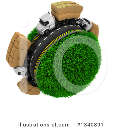 Royalty-Free (RF) Trucking Clipart Illustration by KJ Pargeter - Stock Sample #1340891