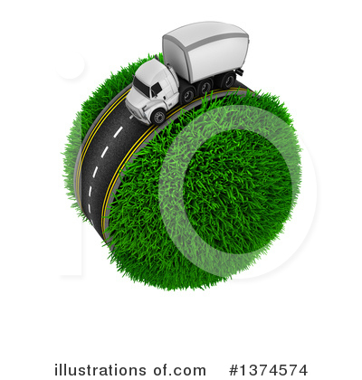 Royalty-Free (RF) Trucking Clipart Illustration by KJ Pargeter - Stock Sample #1374574