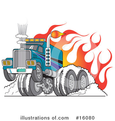 Royalty-Free (RF) Trucking Clipart Illustration by Andy Nortnik - Stock Sample #16080