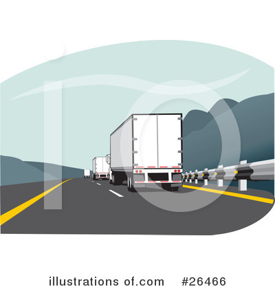 Trucking Industry Clipart #26466 by David Rey