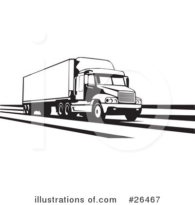 Royalty-Free (RF) Trucking Industry Clipart Illustration by David Rey - Stock Sample #26467