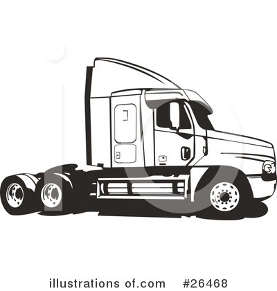 Royalty-Free (RF) Trucking Industry Clipart Illustration by David Rey - Stock Sample #26468