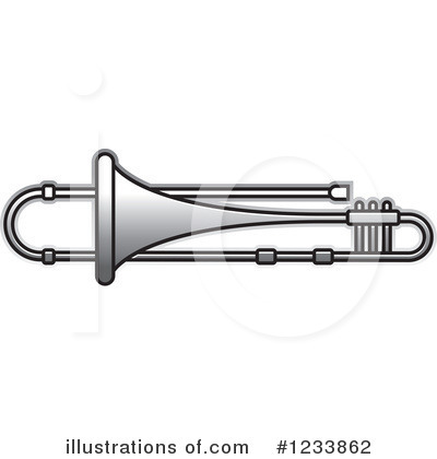 Royalty-Free (RF) Trumpet Clipart Illustration by Lal Perera - Stock Sample #1233862