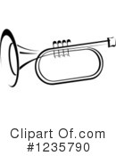 Trumpet Clipart #1235790 by Vector Tradition SM