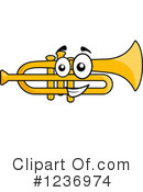 Trumpet Clipart #1236974 by Vector Tradition SM
