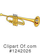 Trumpet Clipart #1242026 by Vector Tradition SM
