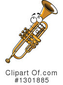 Trumpet Clipart #1301885 by Vector Tradition SM