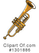Trumpet Clipart #1301886 by Vector Tradition SM
