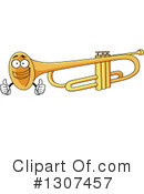 Trumpet Clipart #1307457 by Vector Tradition SM