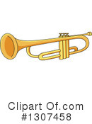 Trumpet Clipart #1307458 by Vector Tradition SM