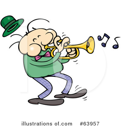 Royalty-Free (RF) Trumpet Clipart Illustration by gnurf - Stock Sample #63957